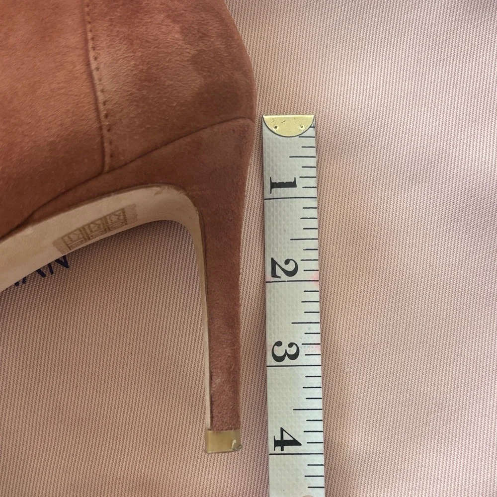 Stuart Weitzman 85 Knee High Pointed Toe Zip Boot,Used, Sz 7.5, Color Capuccino